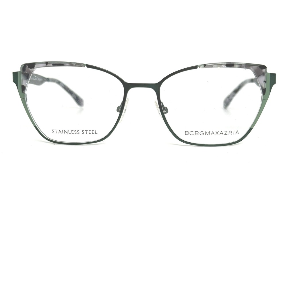 BCBGMAXAZRIA Xenia Eyeglasses Women Green Multi Stainless Steel 53 17 135 21357